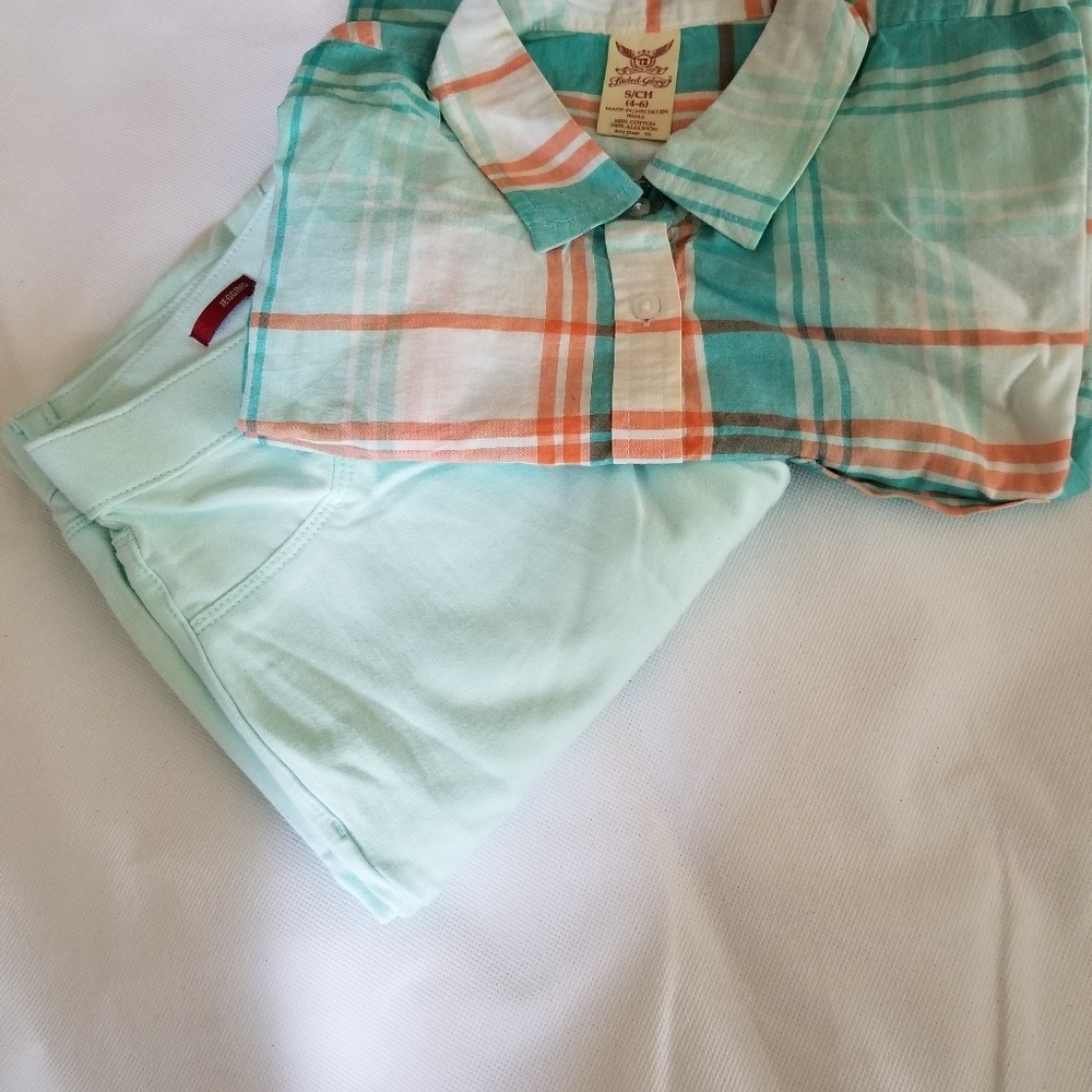 rizona  Legging with plead Shirt
